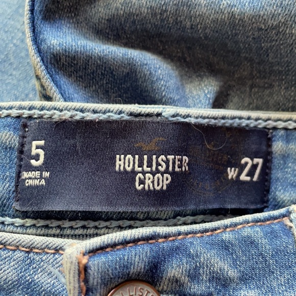 NWOT HOLLISTER CROP JEAN, SIZE 5/W27 - Picture 8 of 8